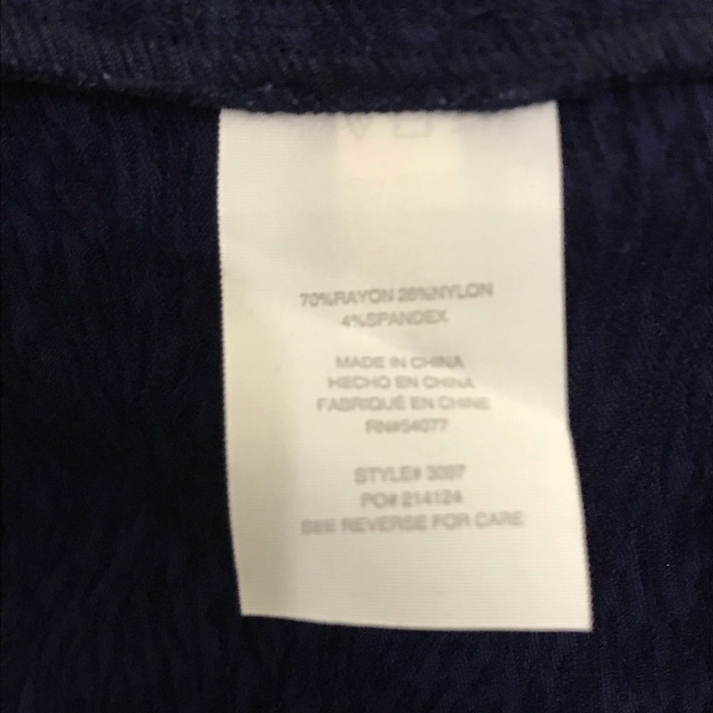 CAbi Blue Embossed Skirt - Picture 7 of 8